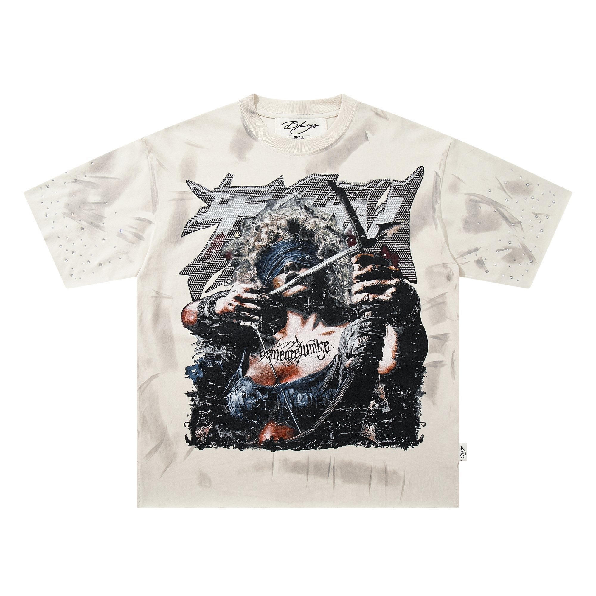 BKYS Revival Rhinestone Portrait Graphic T-Shirt — hero