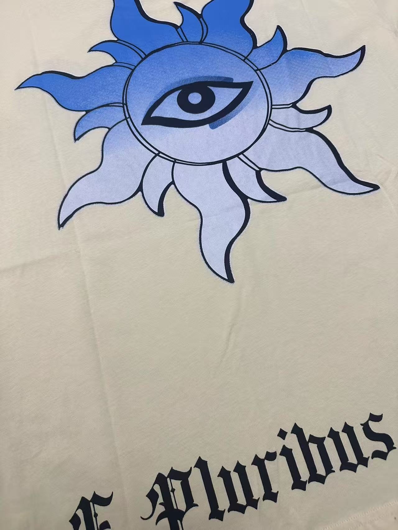 Godspeed Eye Sun Car Palm Graphic T-Shirt — detail