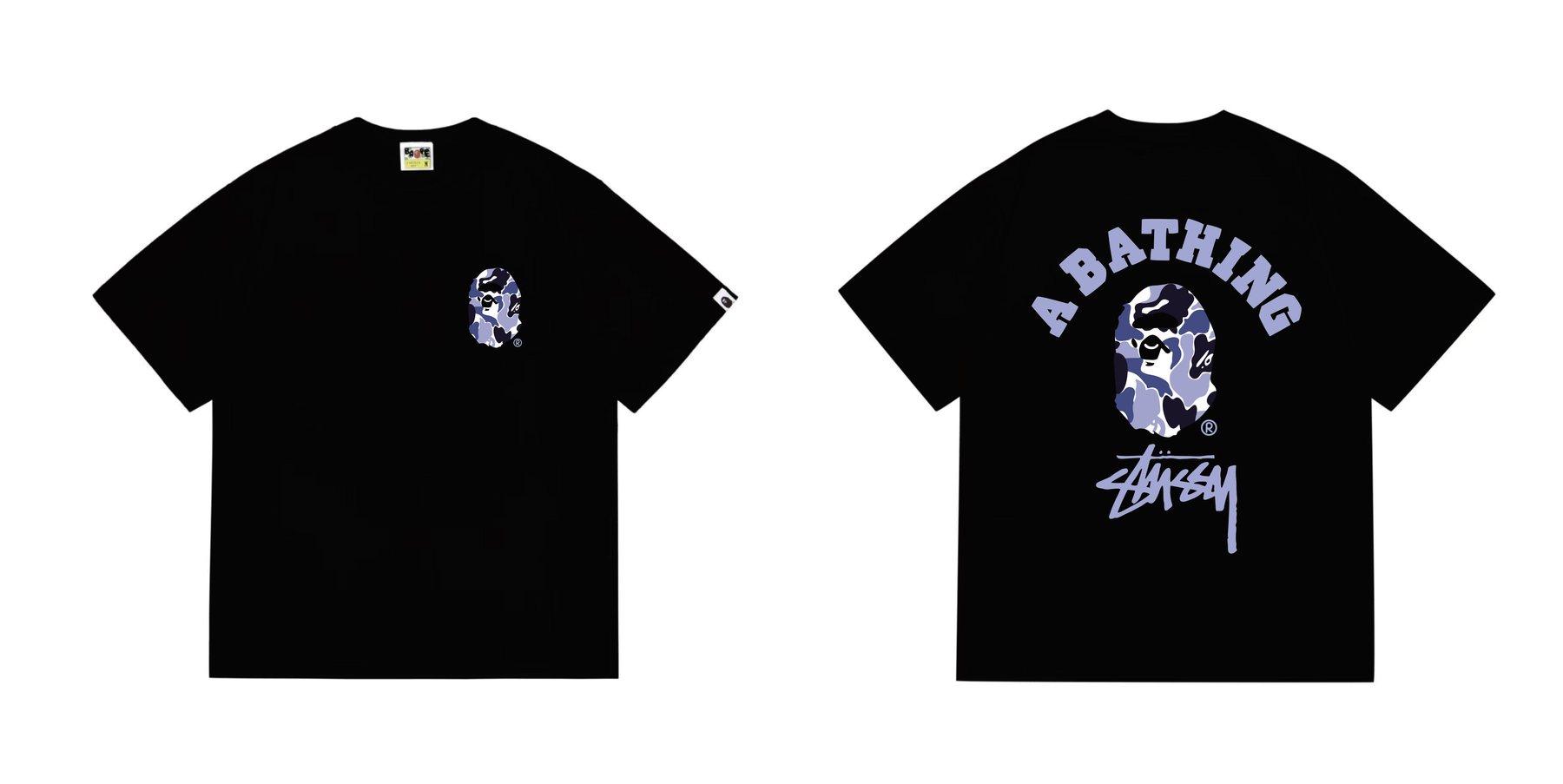 BAPE Ape-Head Back Graphic T-Shirt — front