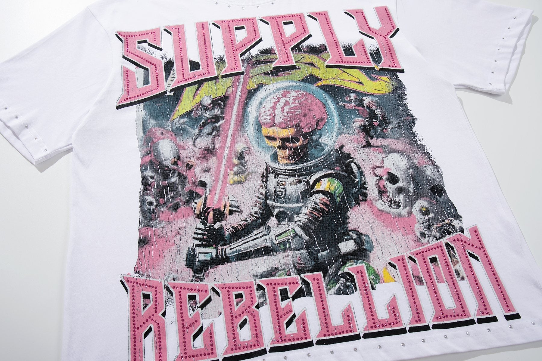 SUPPLY TEE Rebellion Astronaut Graphic T-Shirt — front