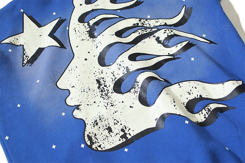 Hellstar Flame Star Graphic Hoodie — detail