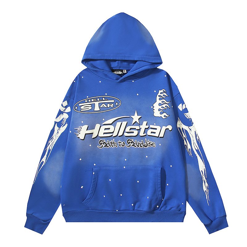 Hellstar Flame Star Graphic Hoodie — front