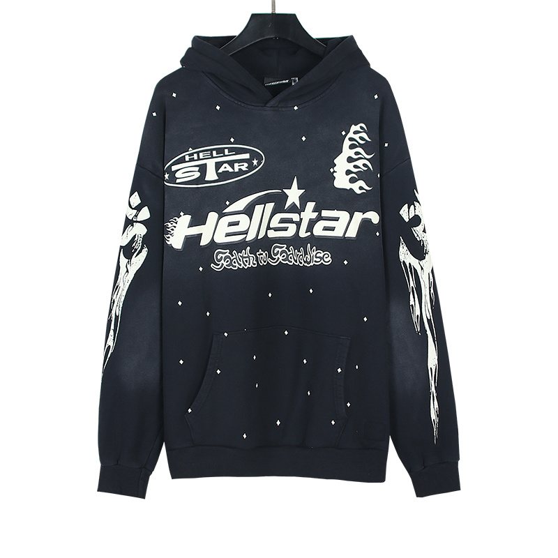 Hellstar Flame Star Graphic Hoodie — front