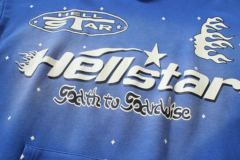 Hellstar Flame Star Graphic Hoodie — detail