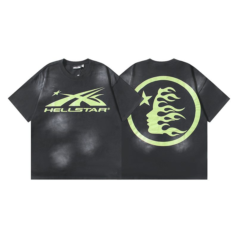 Hellstar Flame Head Star Graphic T-Shirt — hero