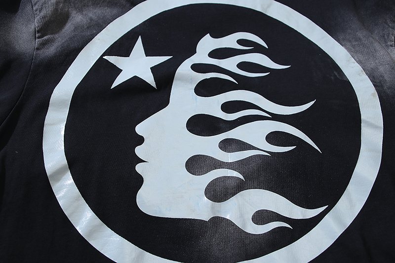 Hellstar Flame Head Star Graphic T-Shirt — detail