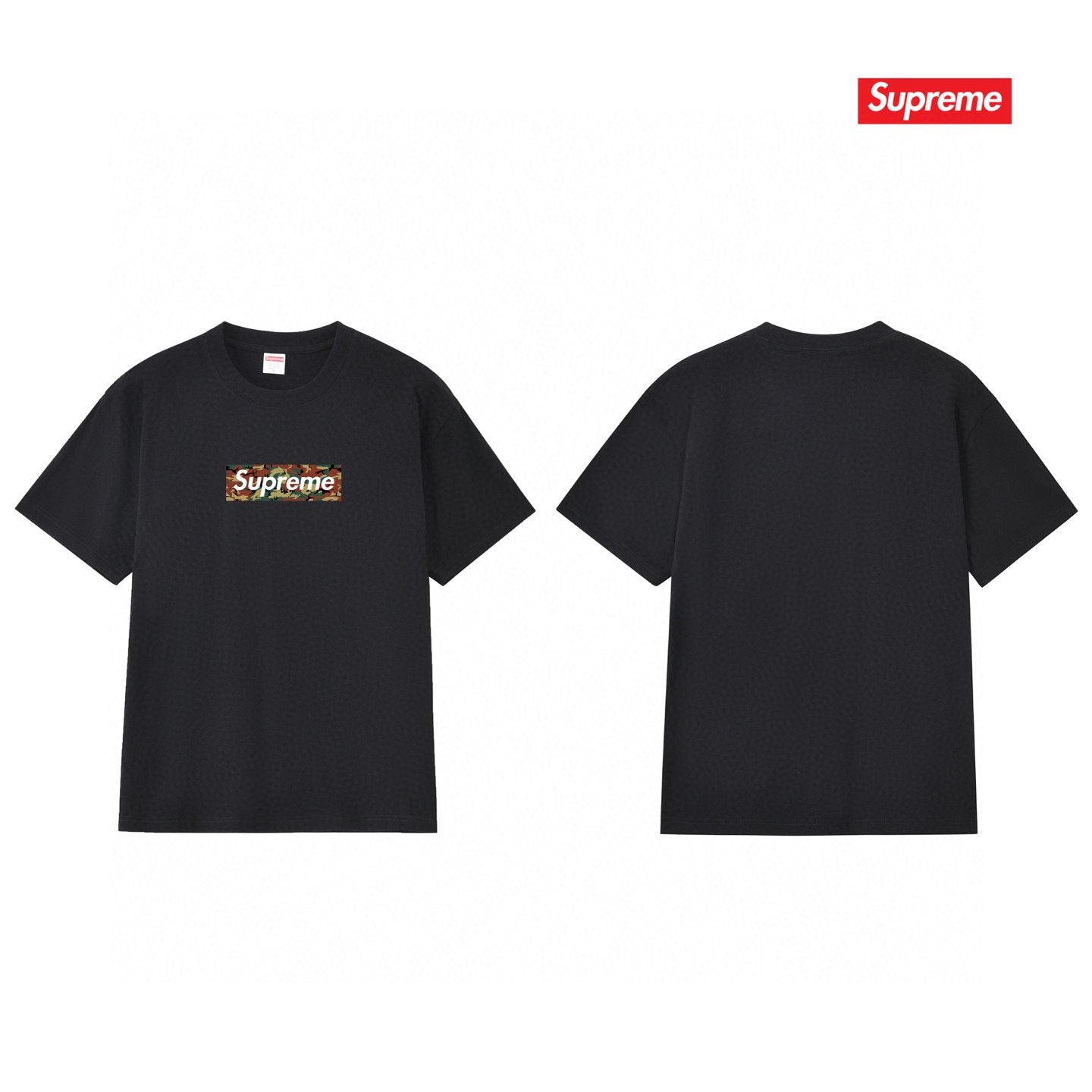 Supreme Camo Box Logo Graphic T-Shirt — back