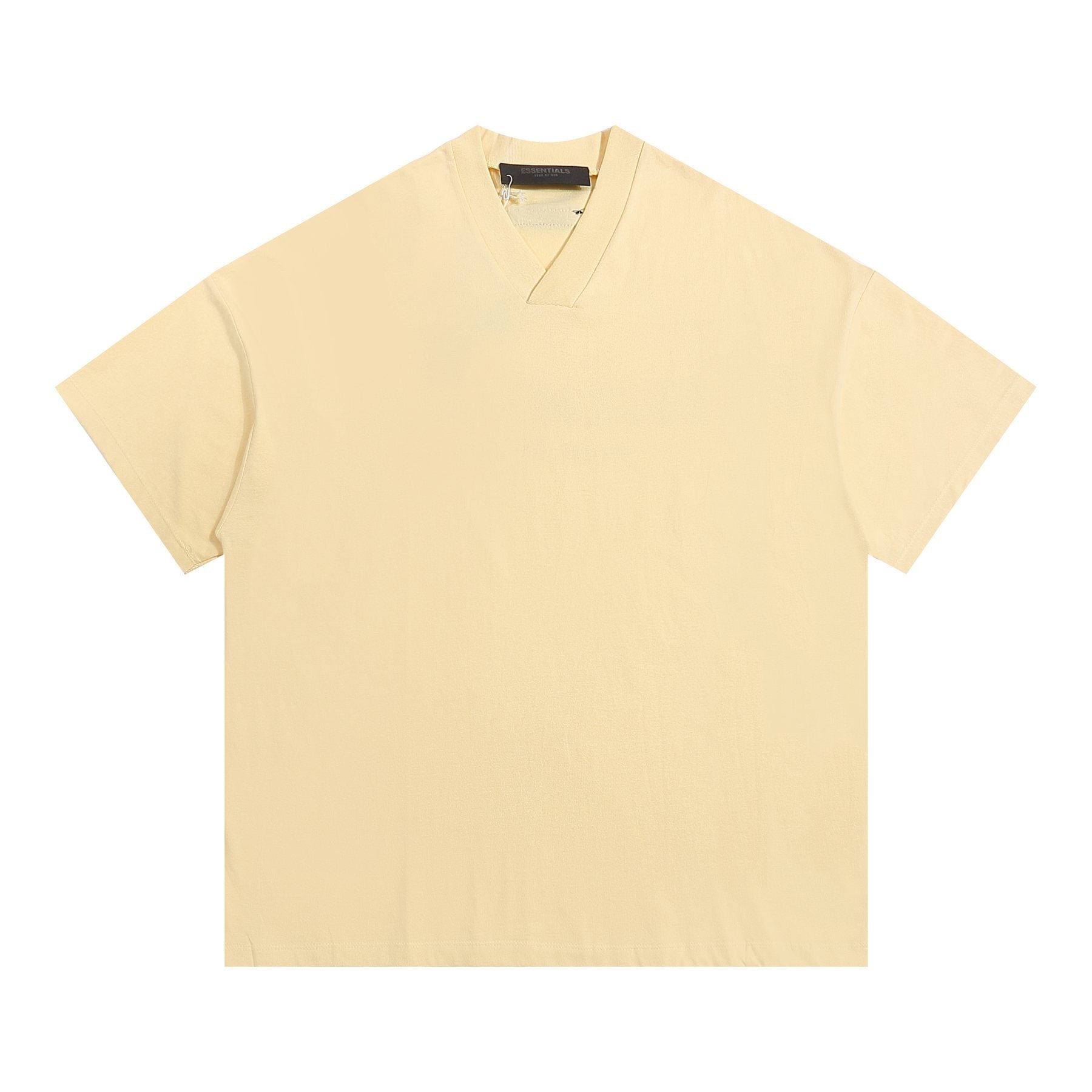 ESSENTIALS V-Notch Back Wordmark T-Shirt — front