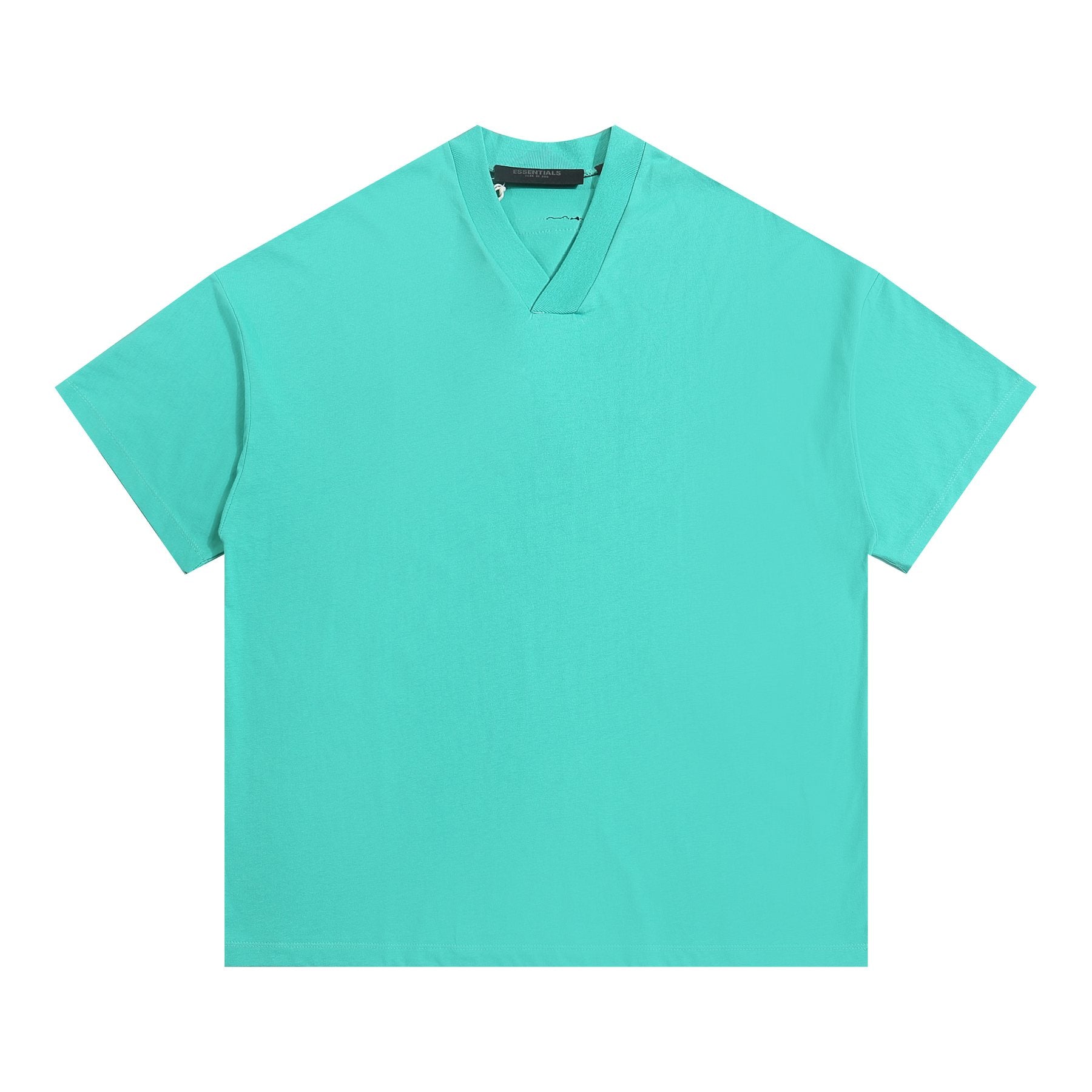 ESSENTIALS V-Notch Back Wordmark T-Shirt — front