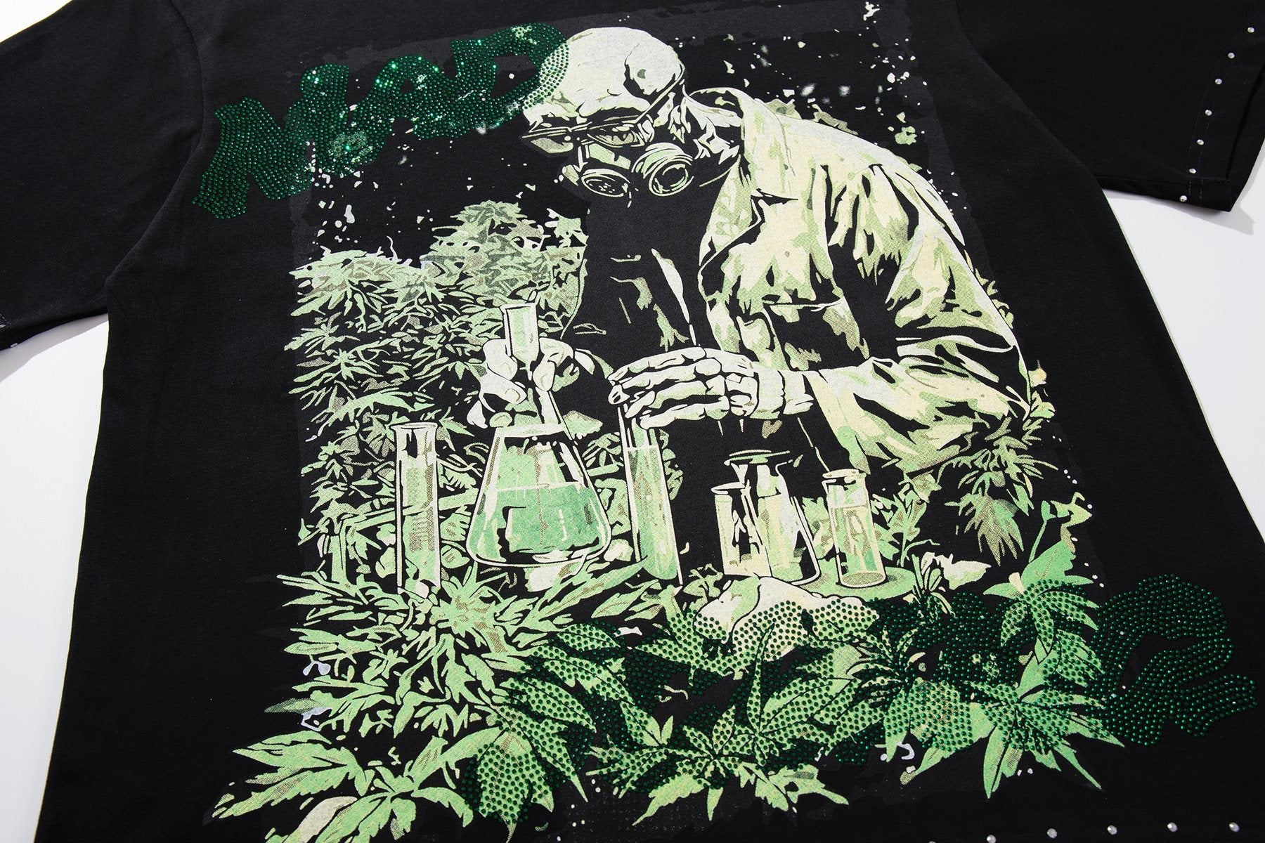 SUPPLY TEE Scientist Lab Studded Graphic T-Shirt — detail