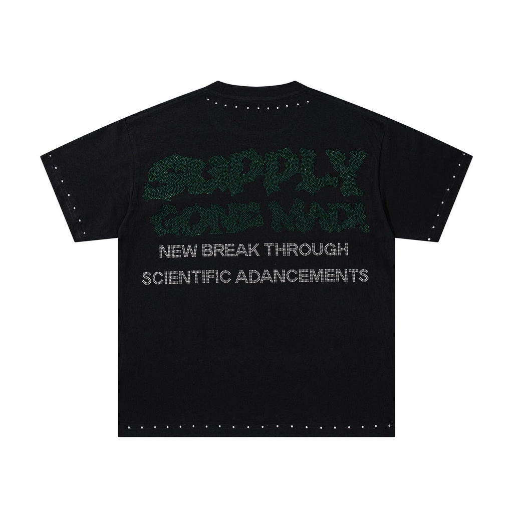 SUPPLY TEE Scientist Lab Studded Graphic T-Shirt — back