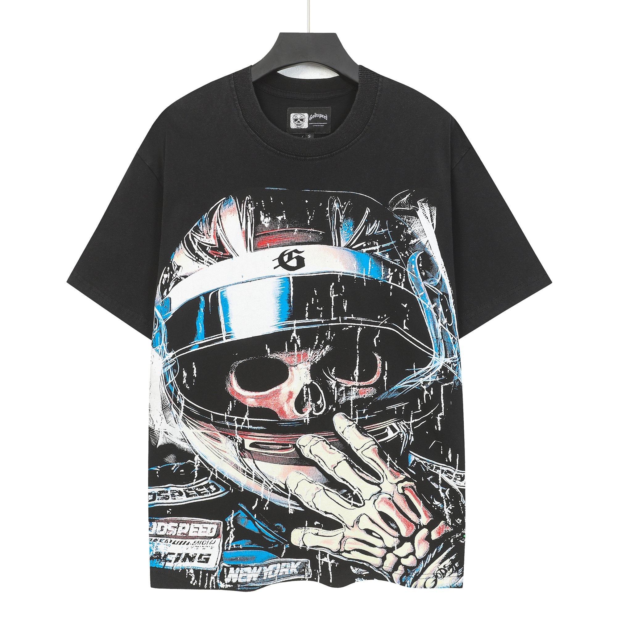 Godspeed Racing Skull Graphic T-Shirt — hero