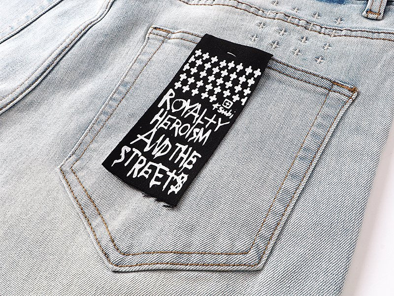 Ksubi Cross Patch Slim Tapered Jeans — detail