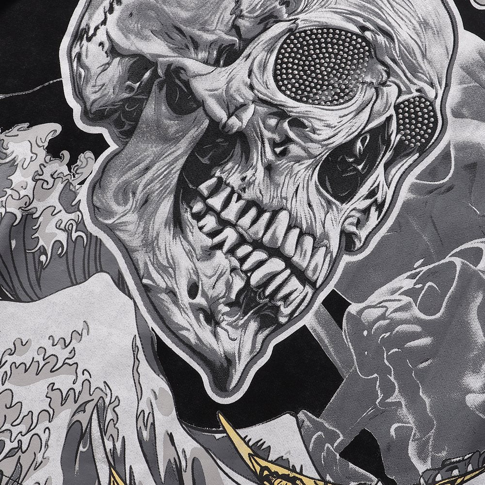 KLEEP 2005 Rise From the Ashes Skull Graphic T-Shirt — detail