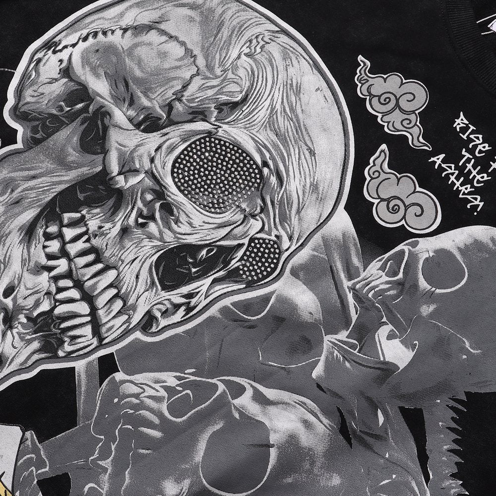 KLEEP 2005 Rise From the Ashes Skull Graphic T-Shirt — detail
