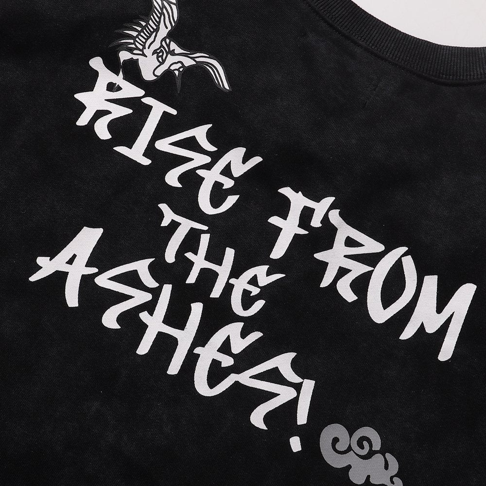 KLEEP 2005 Rise From the Ashes Skull Graphic T-Shirt — detail