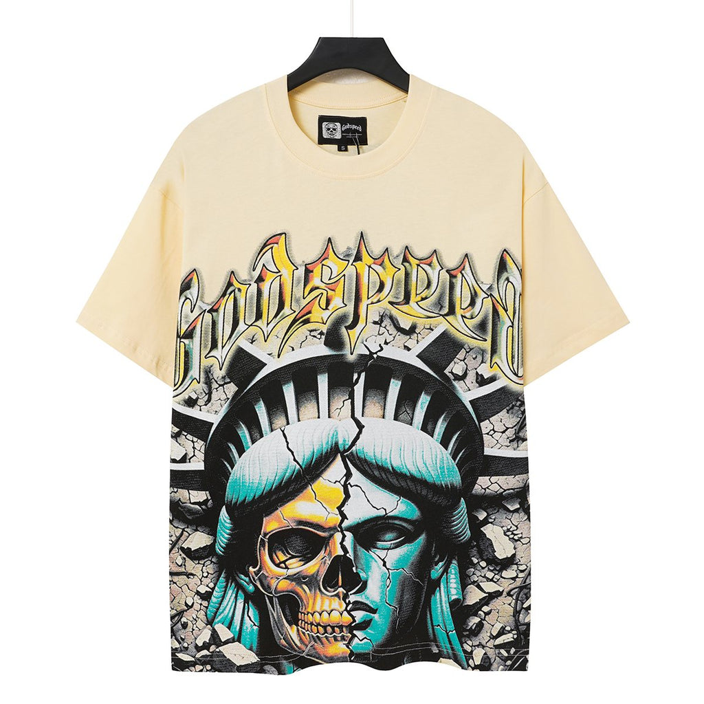 Godspeed Out of Many One Liberty Skull Graphic T-Shirt — hero