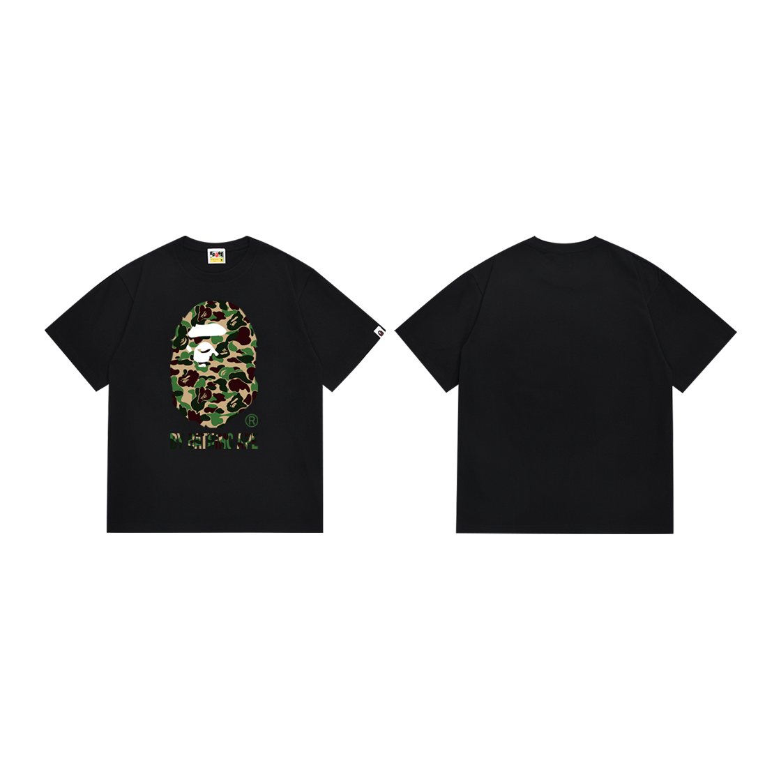 BAPE Camo Ape-Head Graphic Short-Sleeve T-Shirt — front