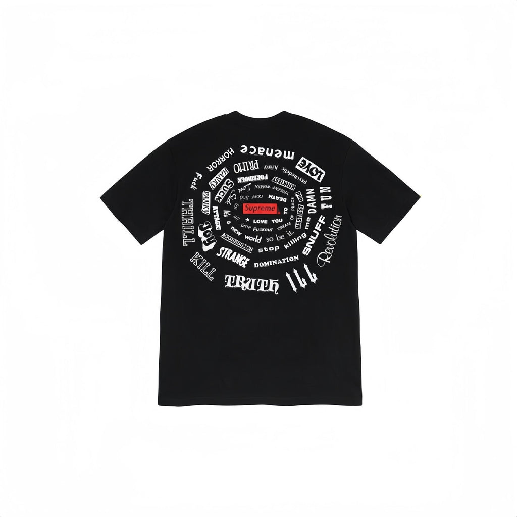 Supreme Spiral Graphic T-Shirt — back