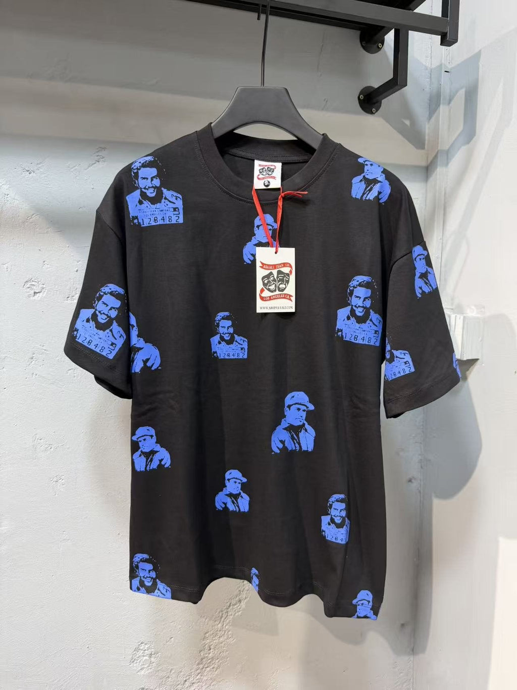 ASAALL All-Over Portrait Graphic Short-Sleeve T-Shirt — front