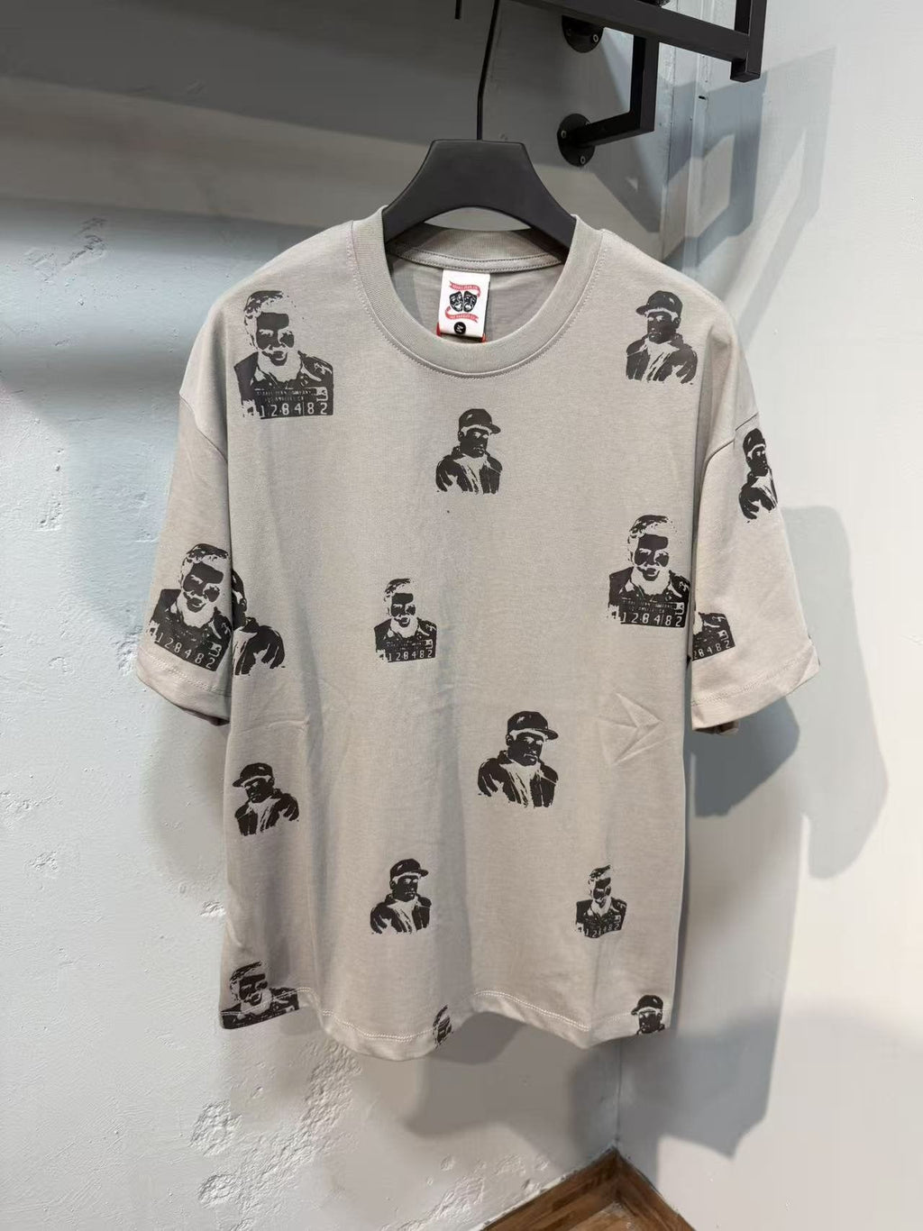 ASAALL All-Over Portrait Graphic Short-Sleeve T-Shirt — front