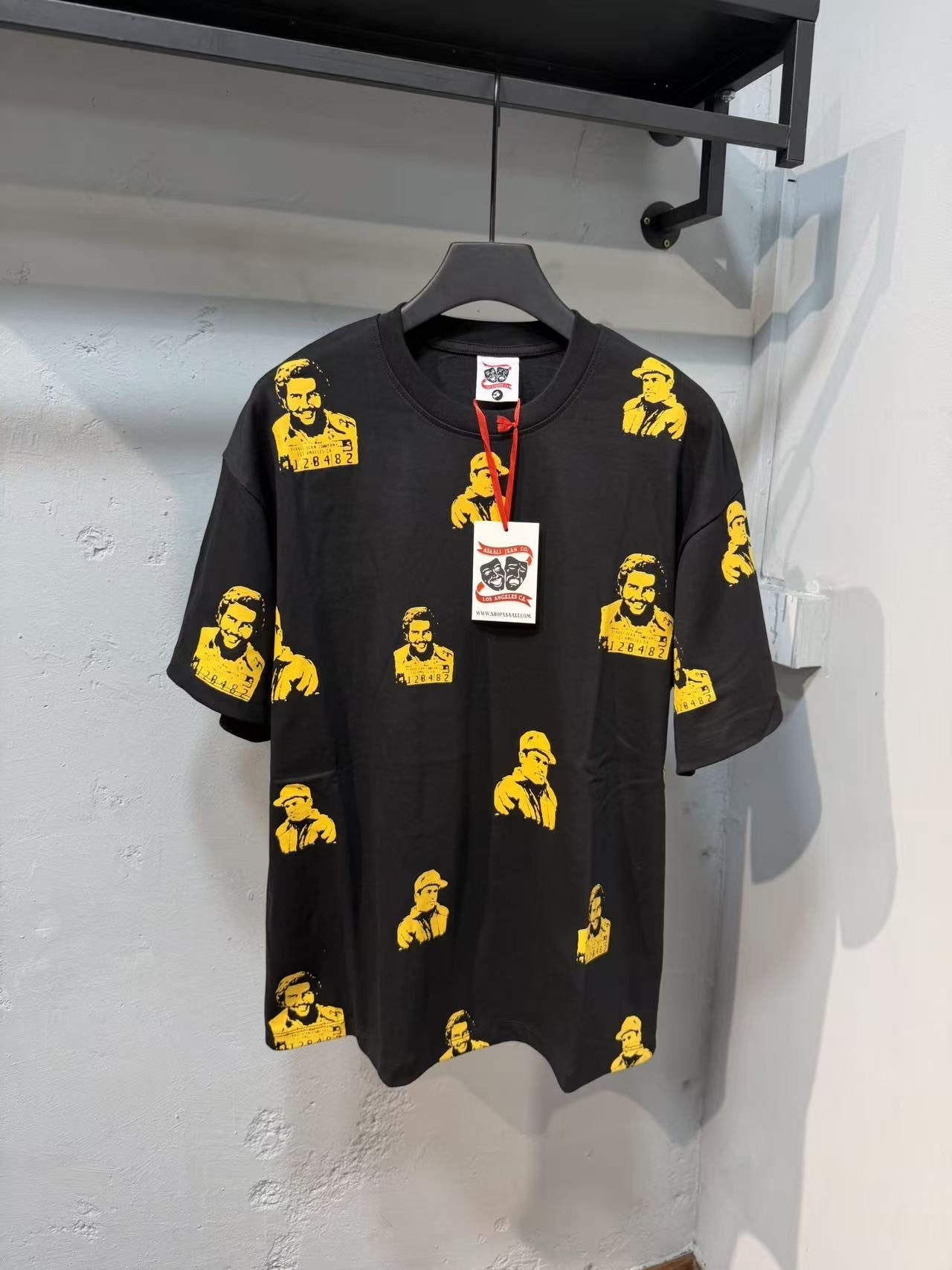 ASAALL All-Over Portrait Graphic Short-Sleeve T-Shirt — front