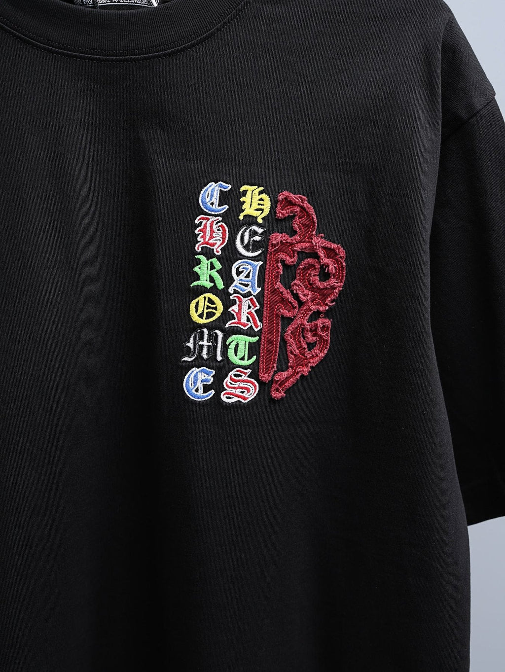 Chrome Hearts Multicolor Cross Graphic T-Shirt — detail