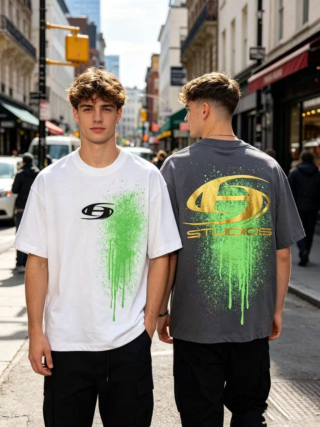 Hellstar Oval Studios Splatter Graphic T-Shirt — context