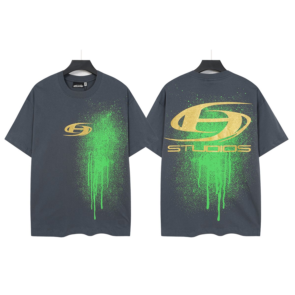 Hellstar Oval Studios Splatter Graphic T-Shirt — front