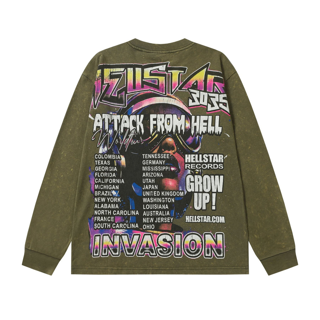 Hellstar Invasion Attack From Hell Long-Sleeve T-Shirt — back