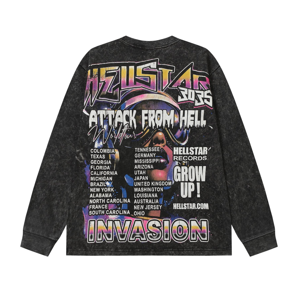 Hellstar Invasion Attack From Hell Long-Sleeve T-Shirt — back