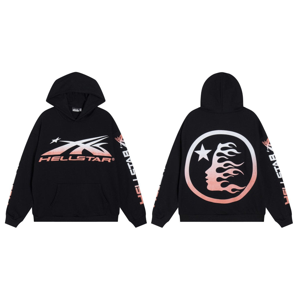 Hellstar G.A.B.O.S Flame Graphic Hoodie & Pants Set — front