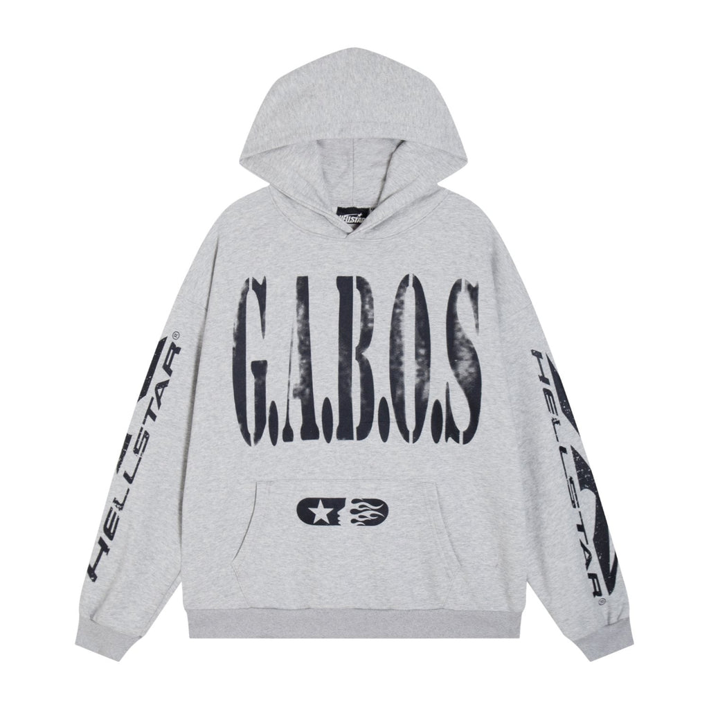 Hellstar G.A.B.O.S Flame Graphic Hoodie & Pants Set — front