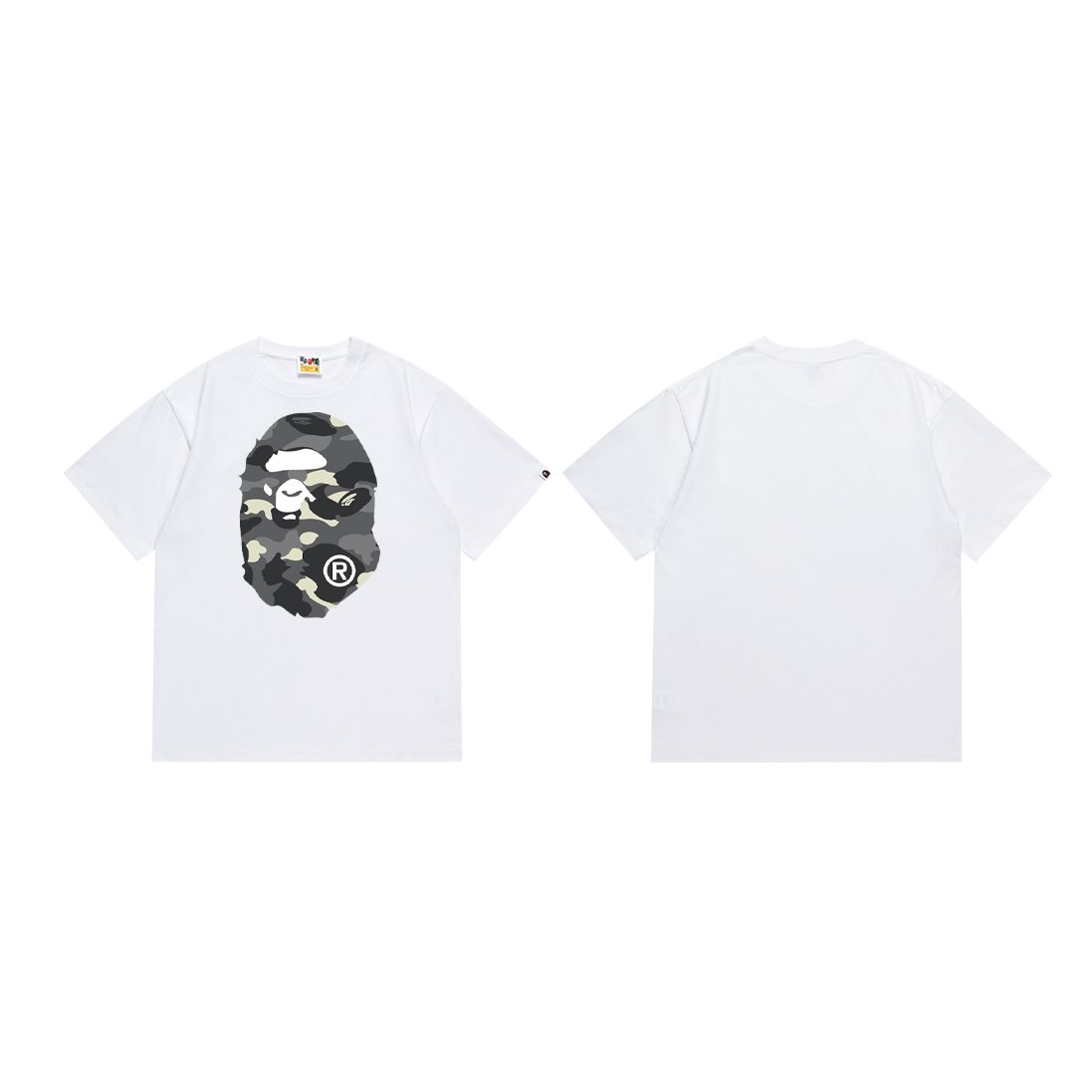 BAPE Camo Ape Face Graphic T-Shirt — front