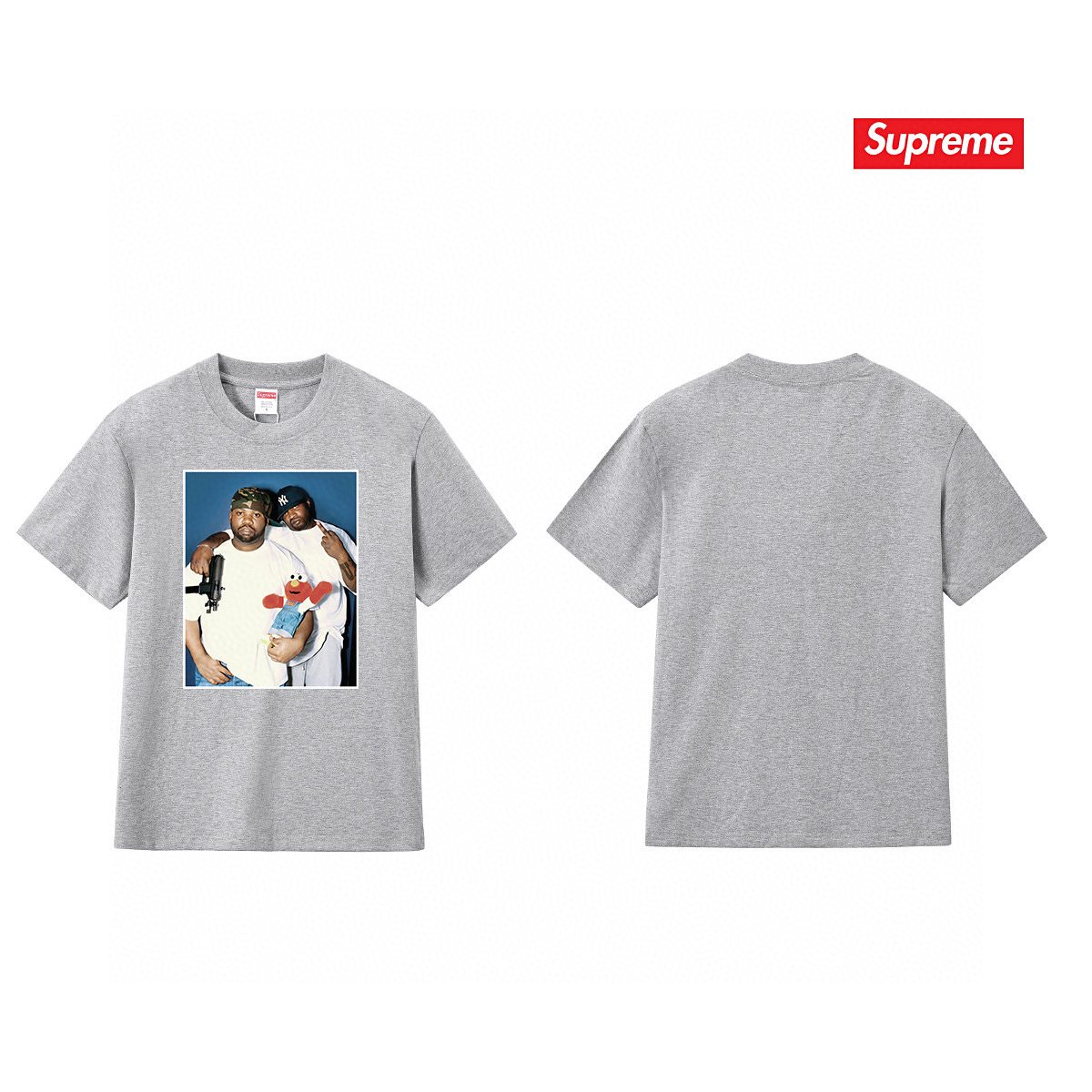 Supreme Two-Person Photo Graphic T-Shirt — front