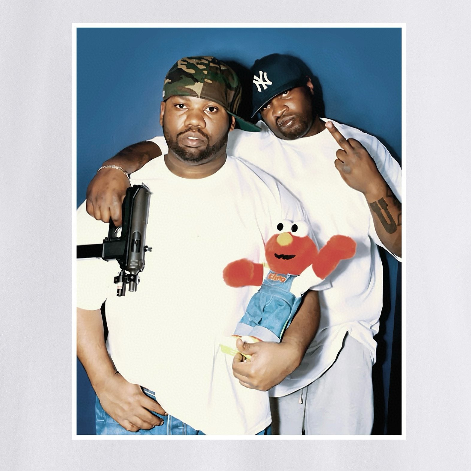 Supreme Two-Person Photo Graphic T-Shirt — detail