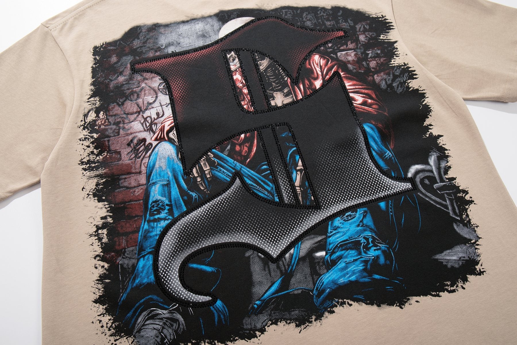 SUPPLY TEE Skeleton Graphic Short-Sleeve T-Shirt — detail