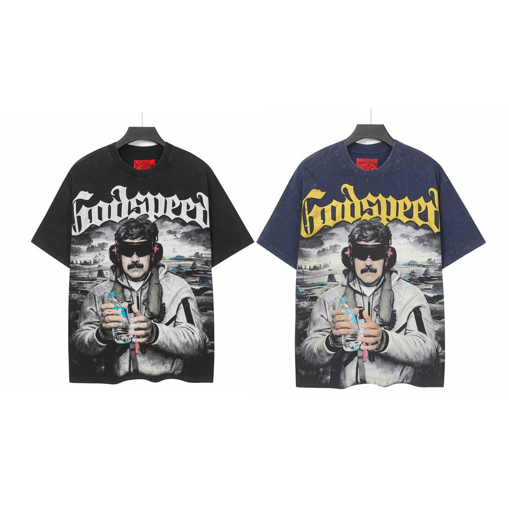 Godspeed Mission Completed Graphic T-Shirt — comparison