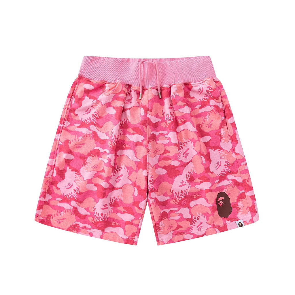 BAPE Camouflage Ape-Head Graphic Shorts — hero