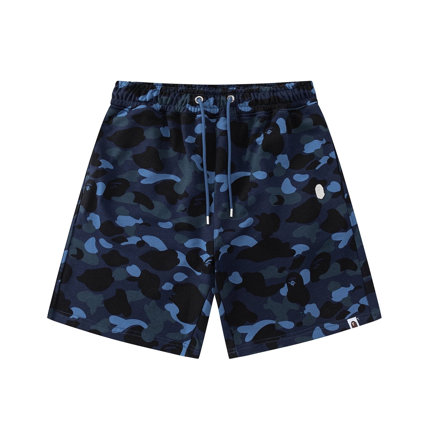 BAPE Camouflage Ape-Head Graphic Shorts — front