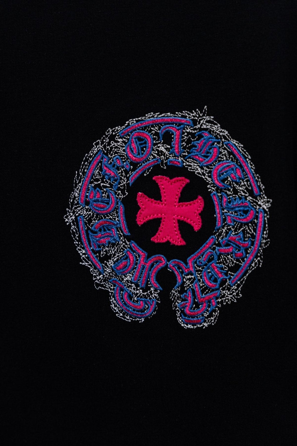 Chrome Hearts Circular Cross Floral Graphic T-Shirt — detail