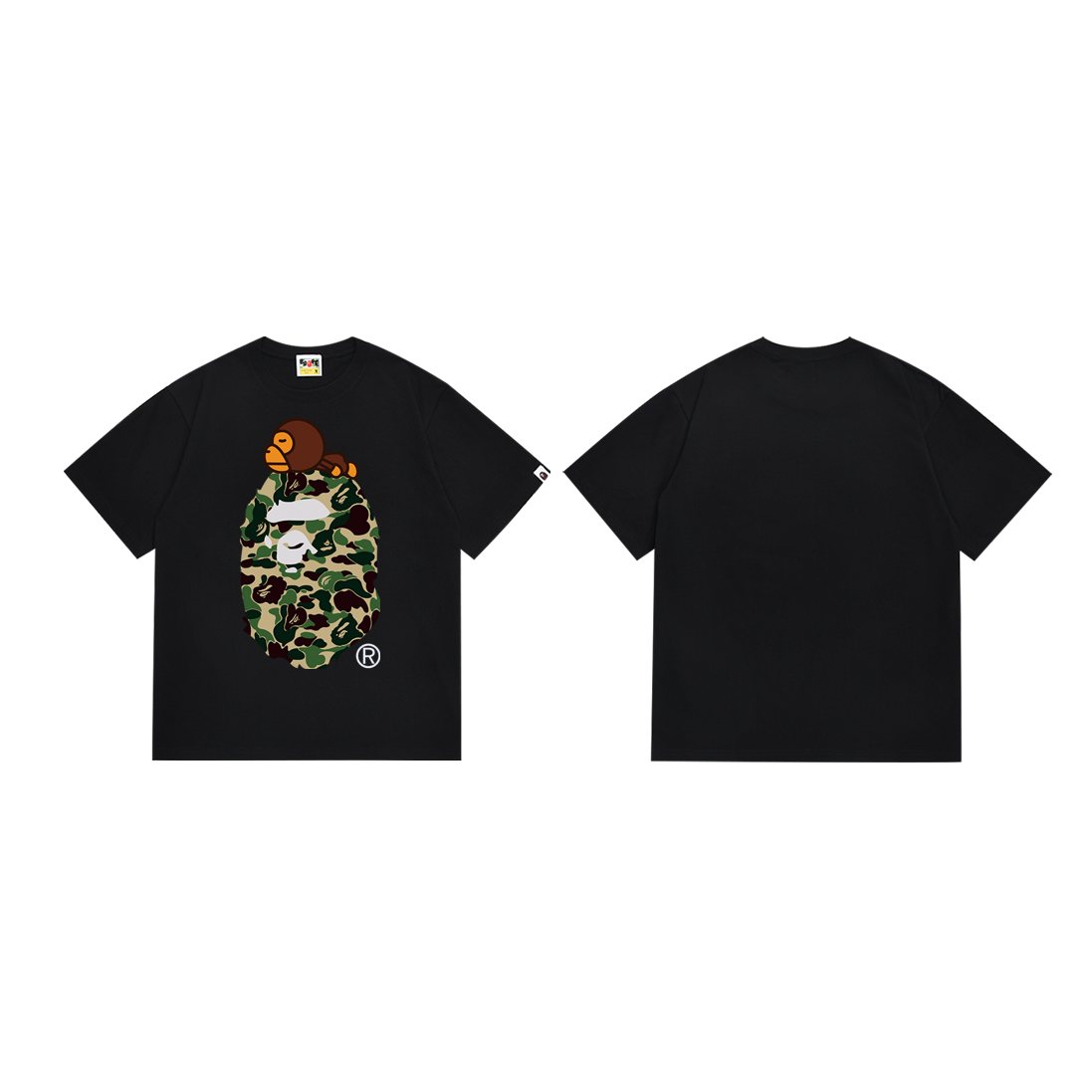 BAPE Camo Head Graphic Short-Sleeve T-Shirt — hero