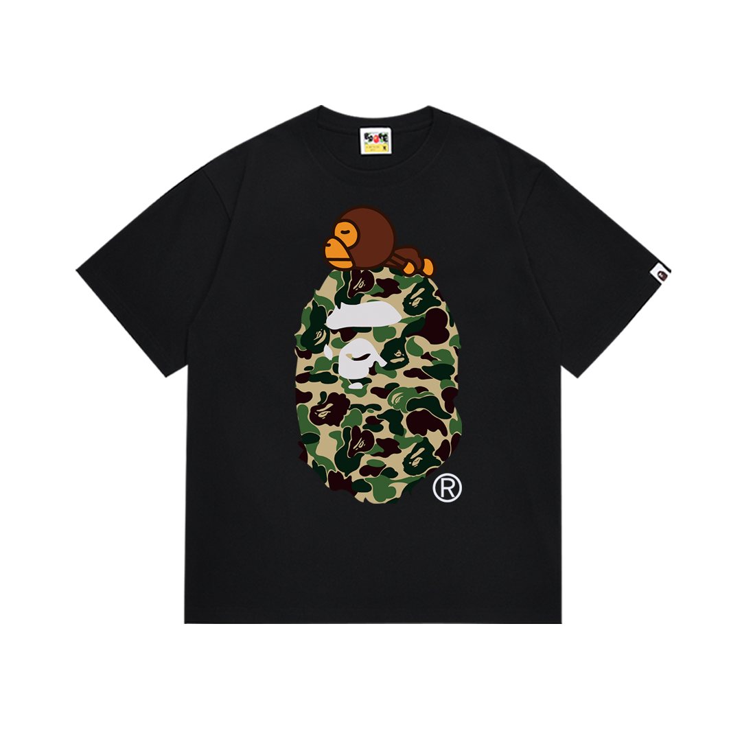 BAPE Camo Head Graphic Short-Sleeve T-Shirt — hero