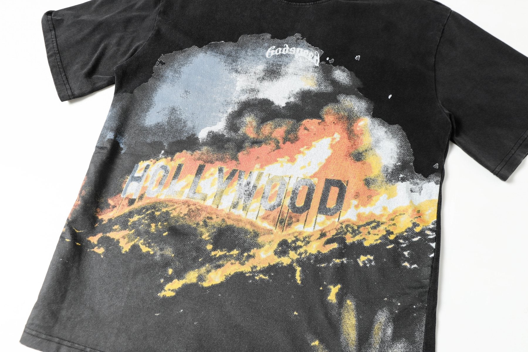 Godspeed Hollywood Fire Graphic T-Shirt — detail