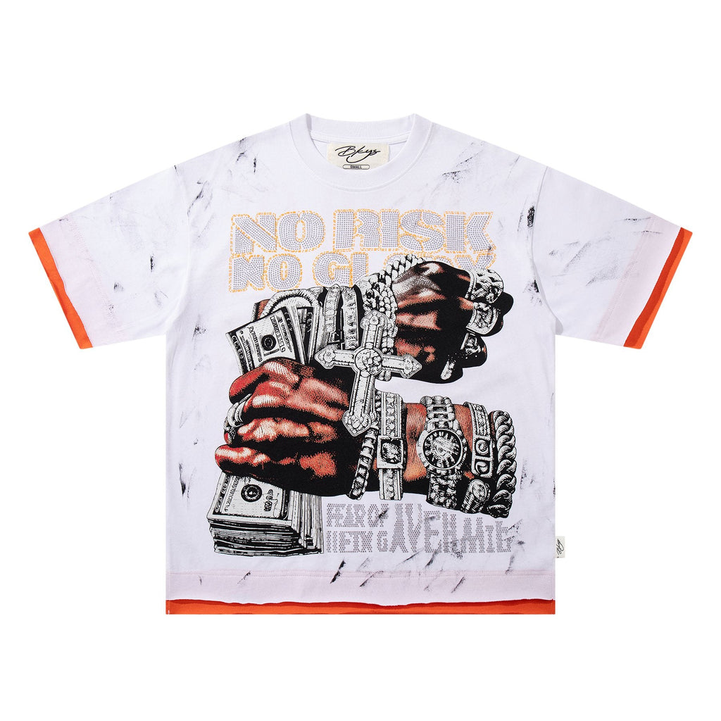 BKYS Revival No Risk No Glory Graphic T-Shirt — front