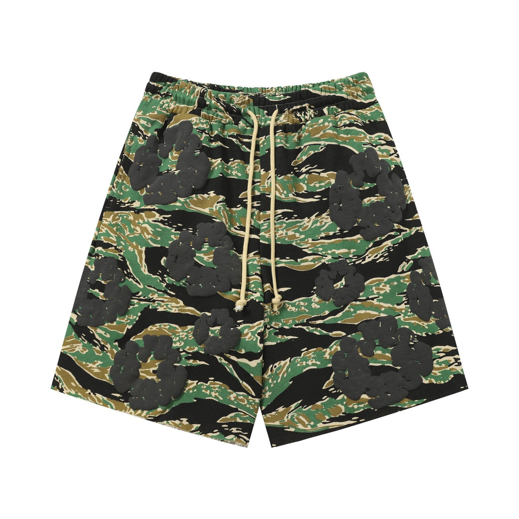 DENIM TEARS Cotton Flower Camo Short-Sleeve Set — front