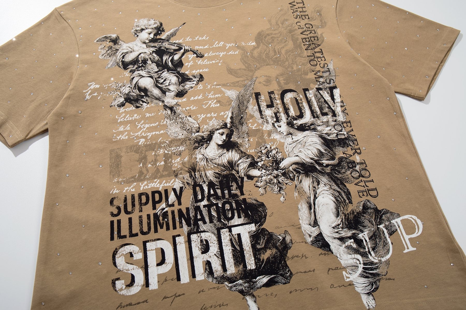 SUPPLY TEE Spirit Angel Embellished Graphic T-Shirt — front