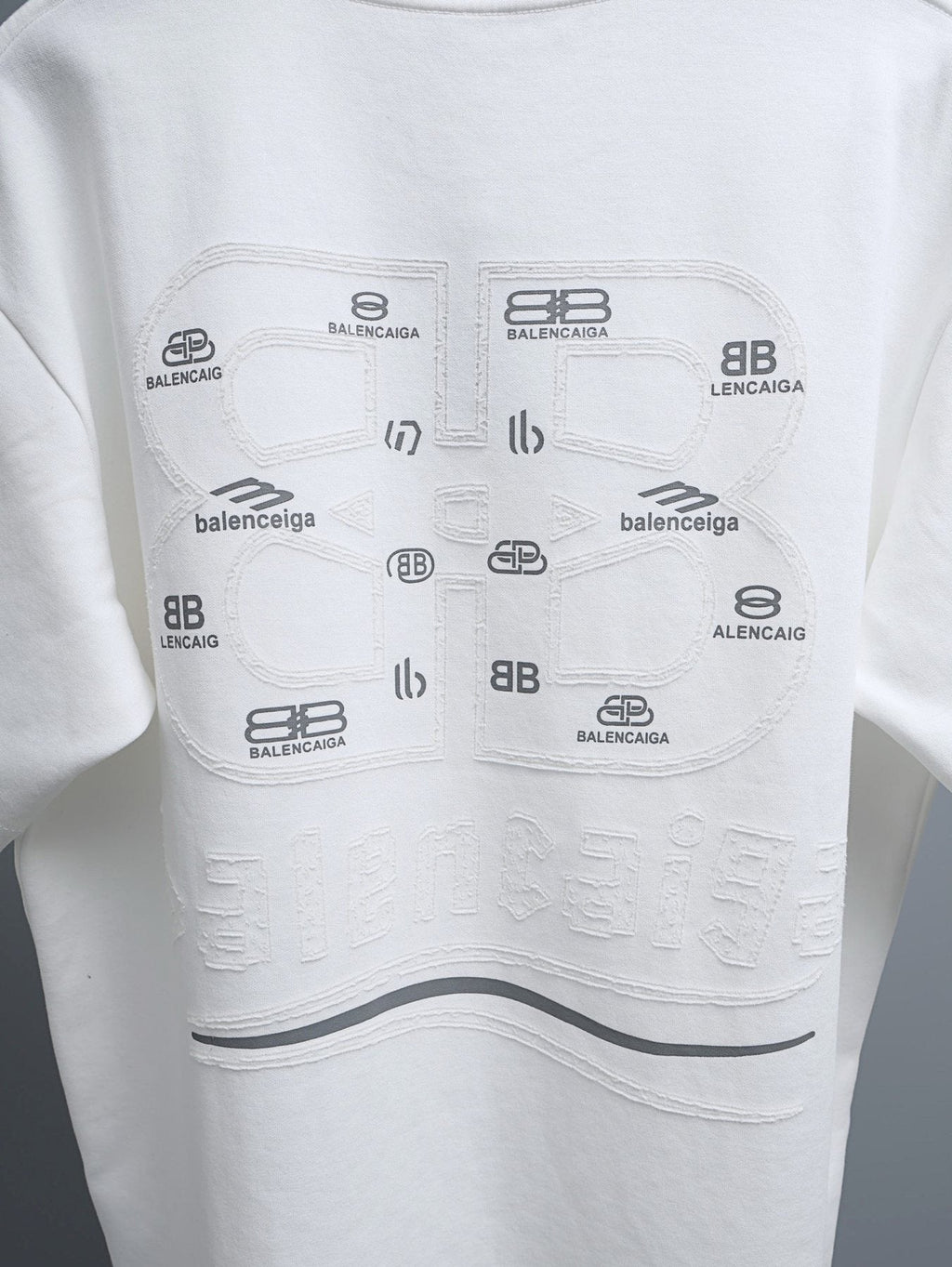 Balenciaga Logo-Panel Graphic T-Shirt — detail