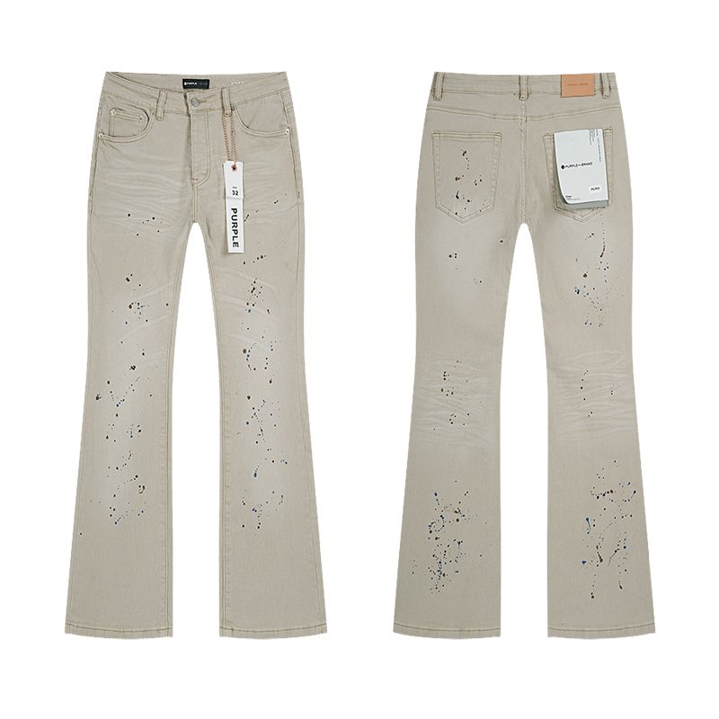 Purple Brand Paint-Splatter Denim Jeans — hero
