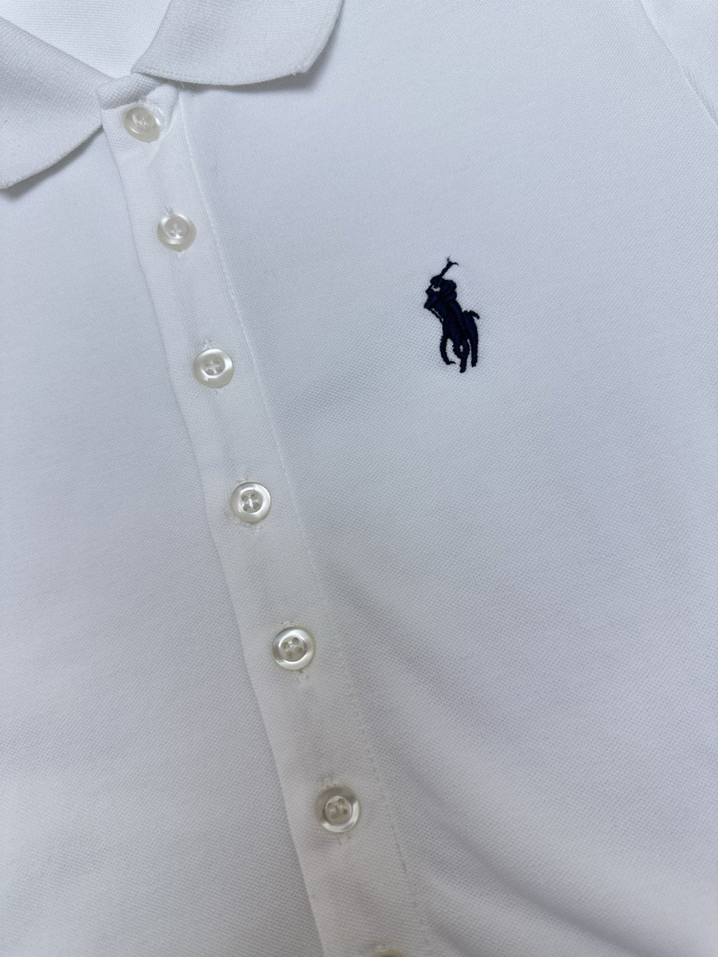Test2-Ralph Lauren White Tie-Waist Polo Dress — detail